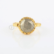 Pyrite Edelstein-Ring, Großhandelslieferant für 18k Goldring-Schmucksachen